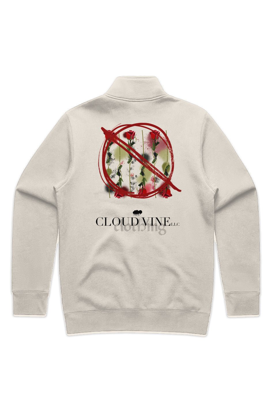 Painted Half - zip - Cloud Vine