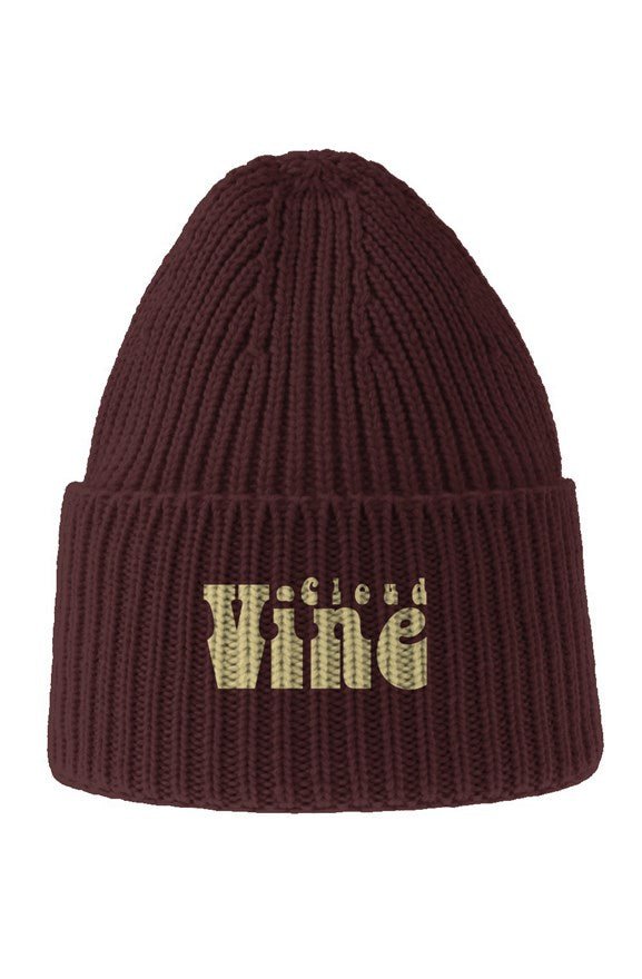 Chunky Rib Knit Beanie - Cloud Vine