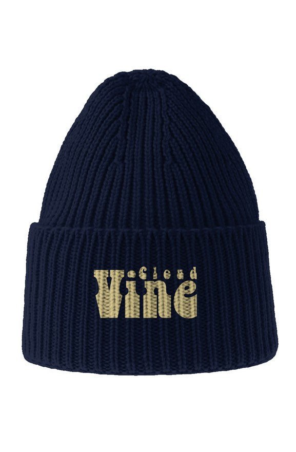 Chunky Rib Knit Beanie - Cloud Vine