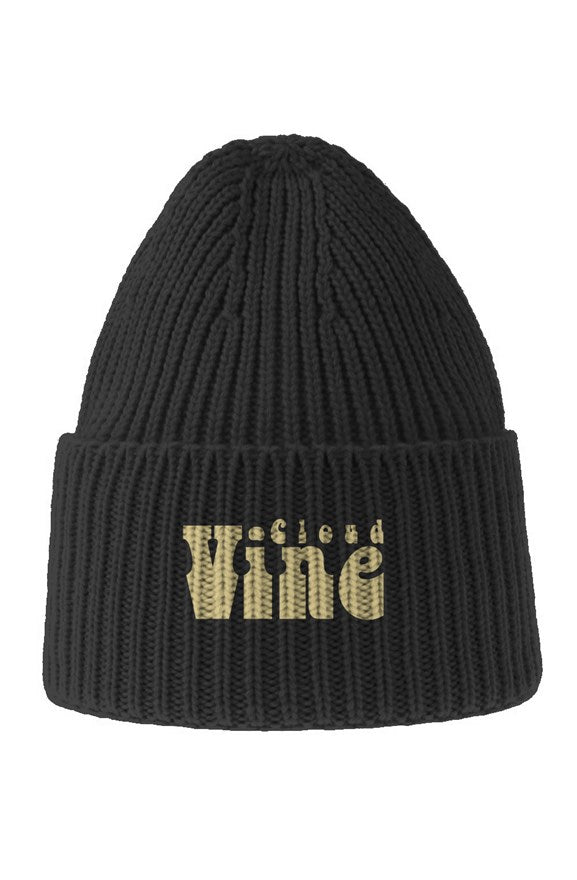 Chunky Rib Knit Beanie - Cloud Vine