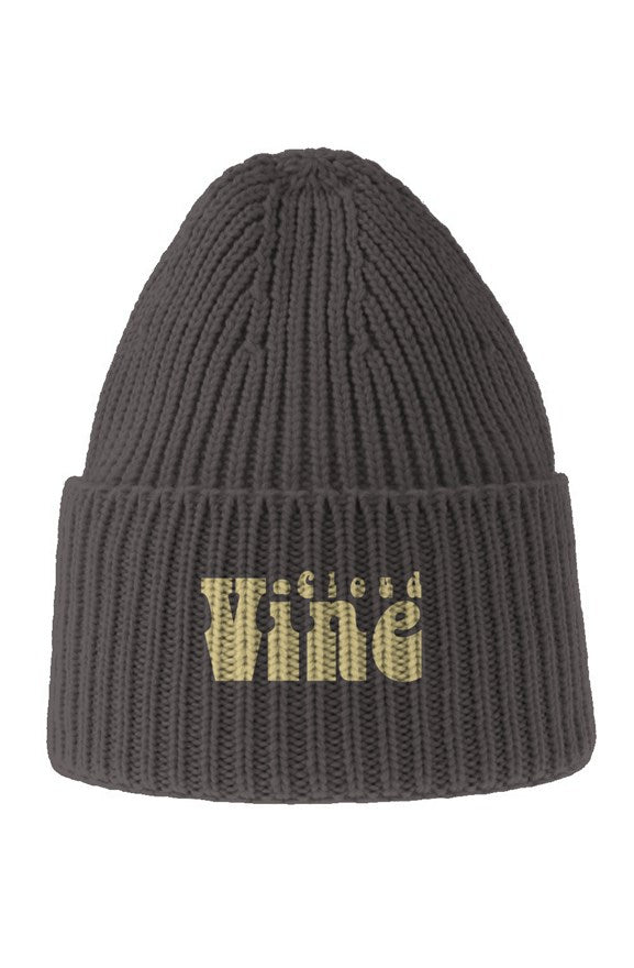 Chunky Rib Knit Beanie - Cloud Vine