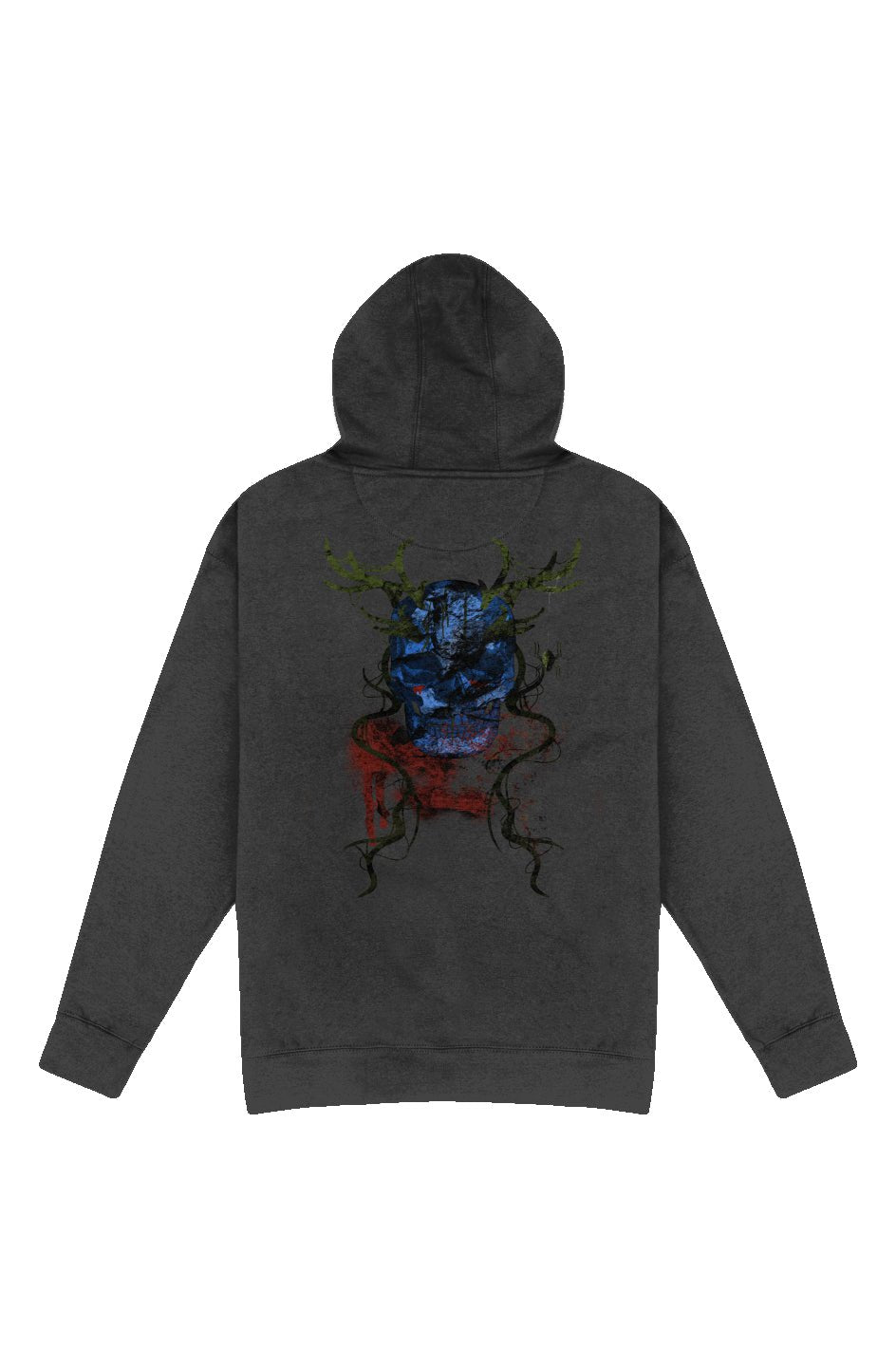 Deteriorated Skull Hoodie - Cloud Vine