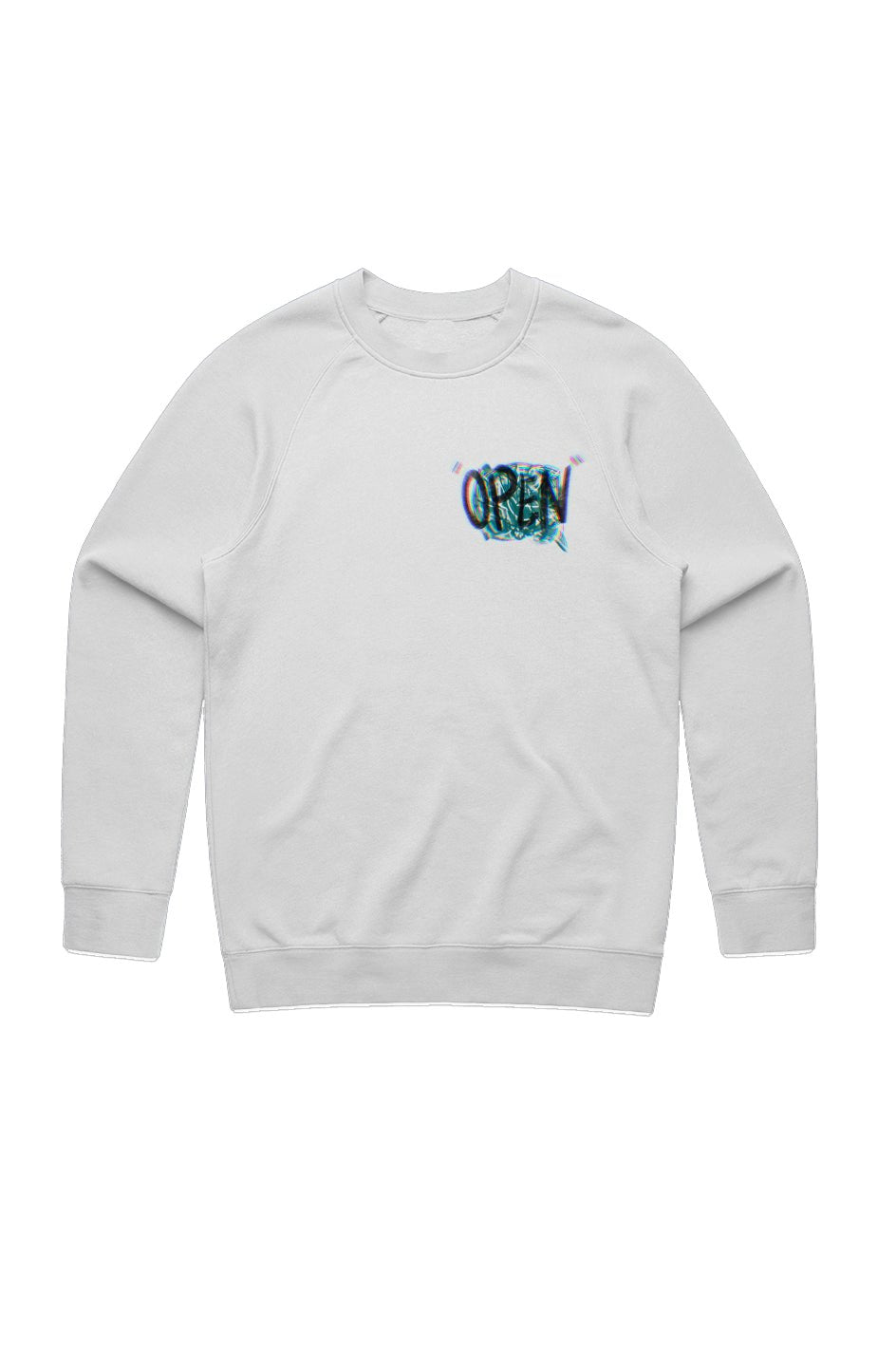 Open Minded Crewneck - Cloud Vine